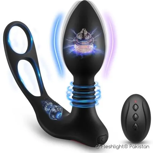 Double Motor Anal Vibrator With Remote