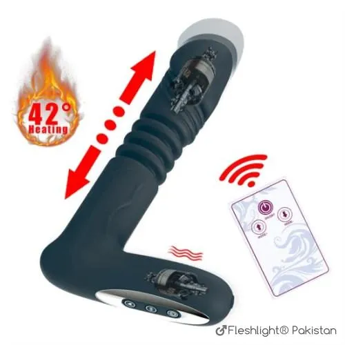 Thrusting Vibrating Prostate Massager Anal Butt Plug in Pakistan